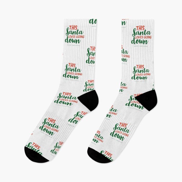 Item preview, THIS SANTA LOVES GOING DOWN - FUNNY - HAPPY CHRISTMAS - XMAS  designed and sold by Tropical Blood.