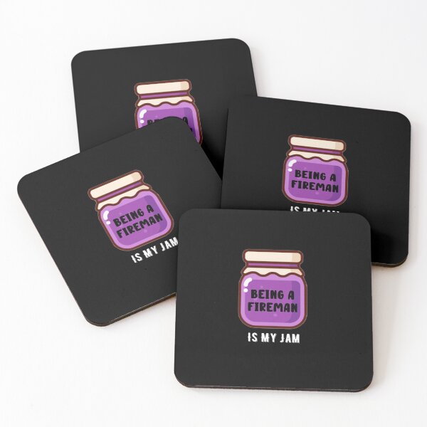 Item preview, Being A Fireman Is My Jam Quote designed and sold by AritraSur.