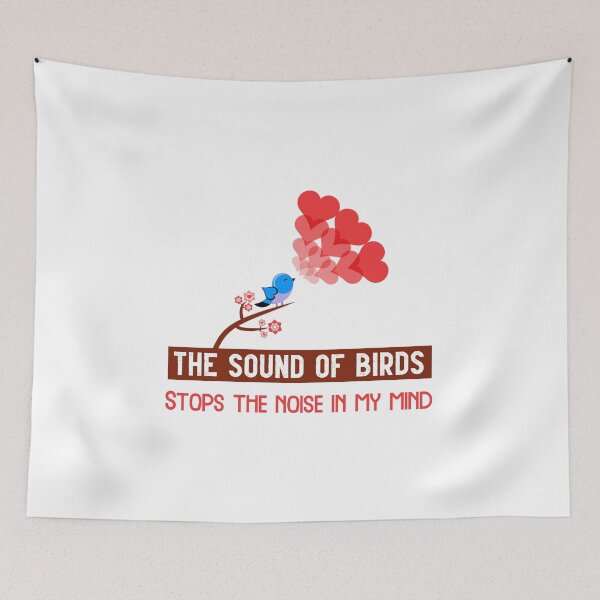 Item preview, The sound of birds stops the noise in my mind, bird day, Awesome gift for birds lovers, father, mother, sister, brother and friends designed and sold by abdelhak2005.