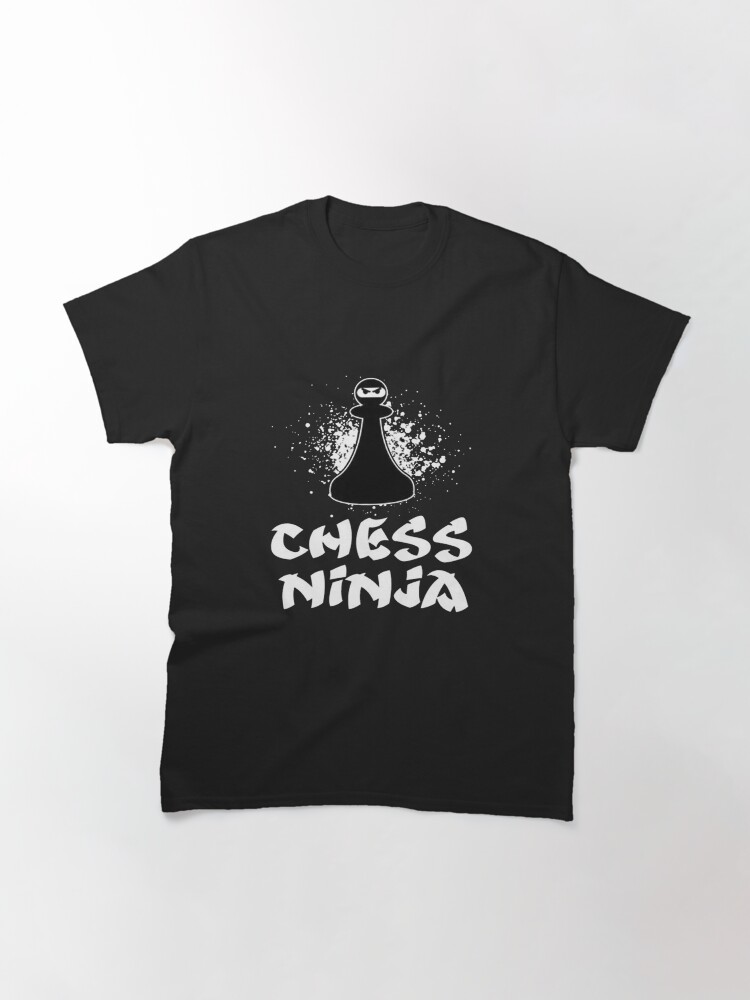 Alternate view of Chess Ninja Checkmate King Classic T-Shirt