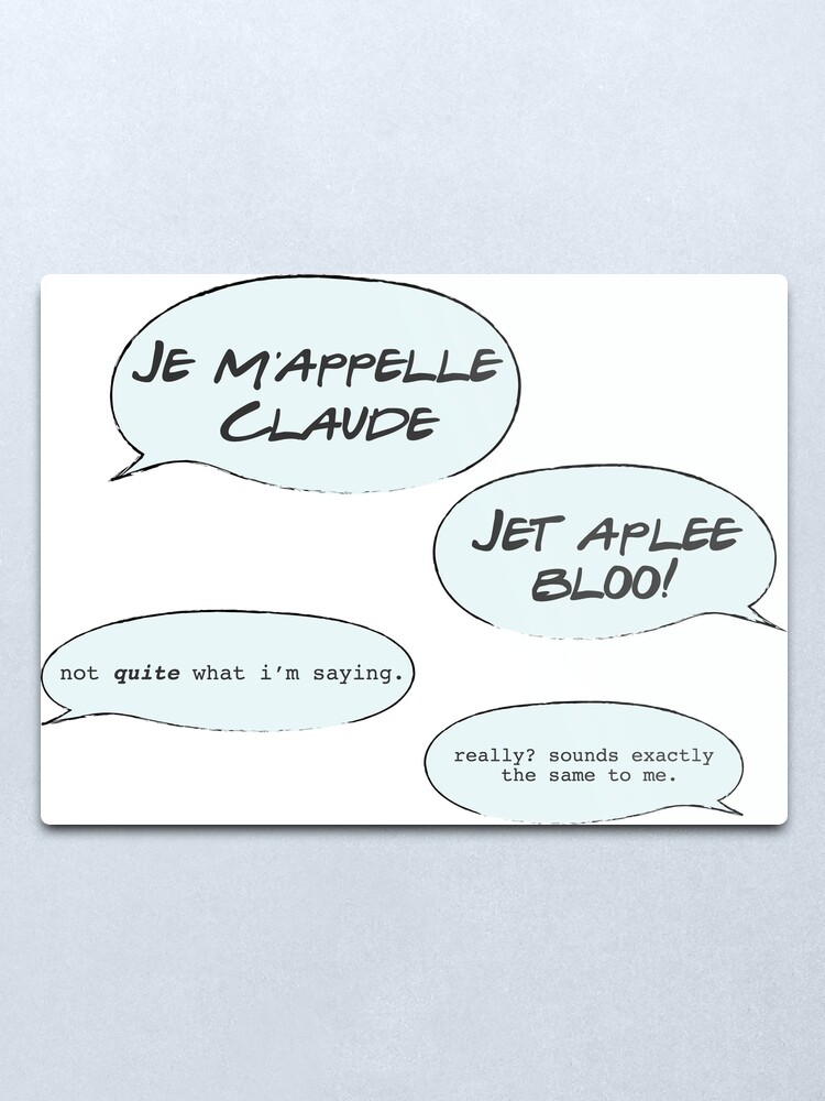 Alternate view of French Lesson Metal Print