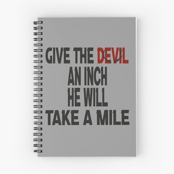 Item preview,  give the devil an inch he will take a mile Tshirt, gift for son, beliver, devil. designed and sold by siimpple.