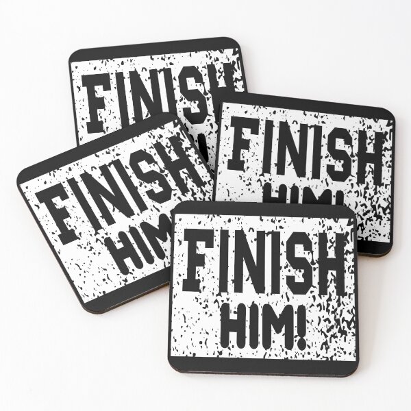 Item preview, Finish him motivationnal quote for gamer designed and sold by ShoppyYourThing.
