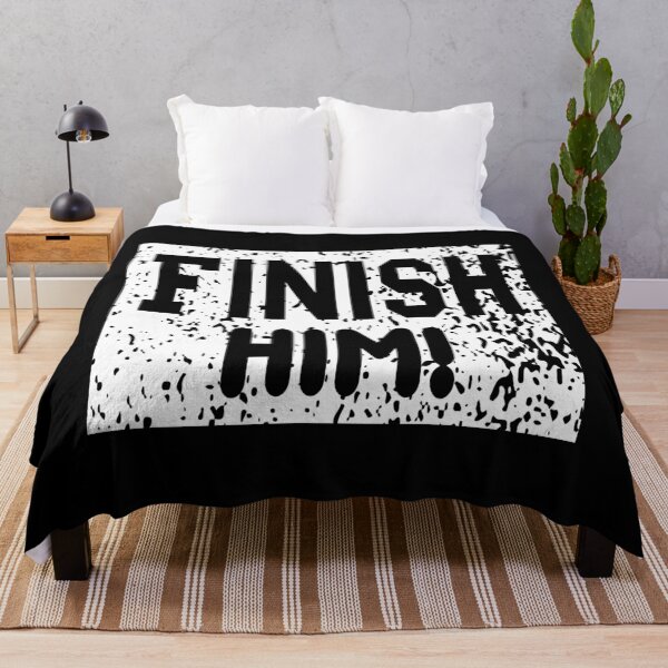 Item preview, Finish him motivationnal quote for gamer designed and sold by ShoppyYourThing.
