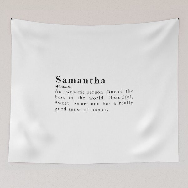 Item preview, Samantha Name Definition Meaning designed and sold by peachyline.