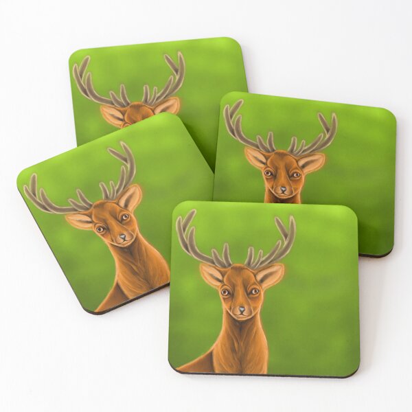 Item preview, Cute Deer Portrait designed and sold by iceWolfArts.