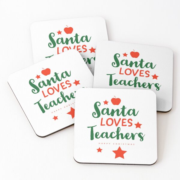 Item preview, SANTA LOVES TEACHERS - SANTA - XMAS - FUNNY - HAPPY CRHISTMAS  designed and sold by Tropical Blood.