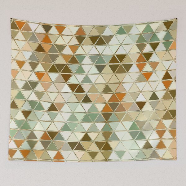 Item preview, Cute Funky geometric Triangles Pattern funny gift for digital art lovers  designed and sold by AYACHI90.