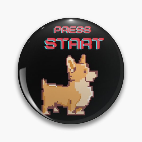 Item preview, Press start for the Corgi Game designed and sold by avocadissimo.
