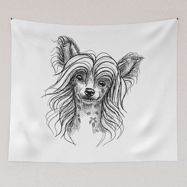 Item preview, Cute little Chinese crested puppy. designed and sold by Mankaanna.