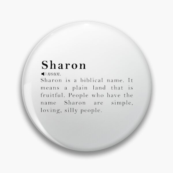 Item preview, Sharon Name Definition Meaning designed and sold by peachyline.