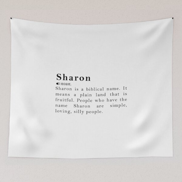 Item preview, Sharon Name Definition Meaning designed and sold by peachyline.
