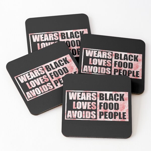 Item preview, Wears Black Loves Food Avoids People designed and sold by mdnrsakib.