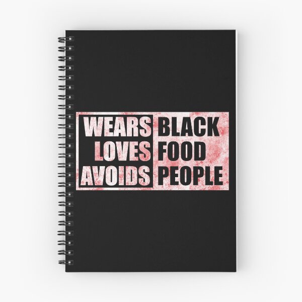 Item preview, Wears Black Loves Food Avoids People designed and sold by mdnrsakib.