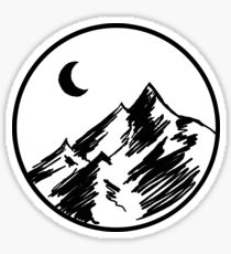 Sketchy Mountain Sticker
