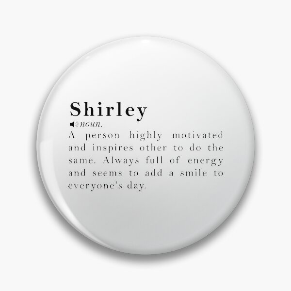 Item preview, Shirley Name Definition Meaning designed and sold by peachyline.
