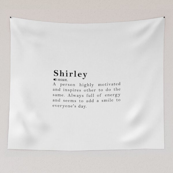 Item preview, Shirley Name Definition Meaning designed and sold by peachyline.
