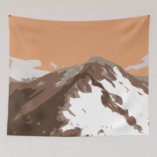 Item preview, Alpenglow mountains snow landscape at sunset - Alps designed and sold by MadandMean.