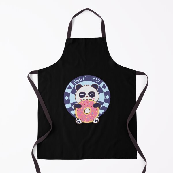 Item preview, Kawaii Panda Bear Eating Donut designed and sold by Art by s2ray.