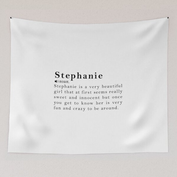 Item preview, Stephanie Name Definition Meaning designed and sold by peachyline.