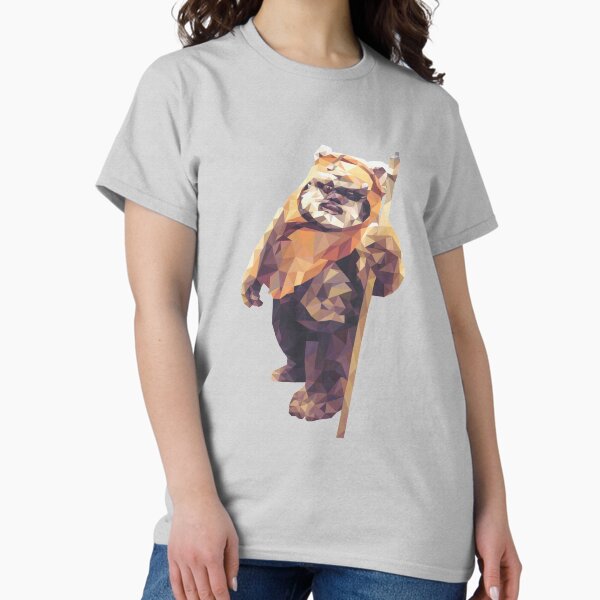 Vista previa del artículo con la obra «Cosita nerviosa - Ewok de bajo polígono», diseñado y vendido por Andy Wynn.