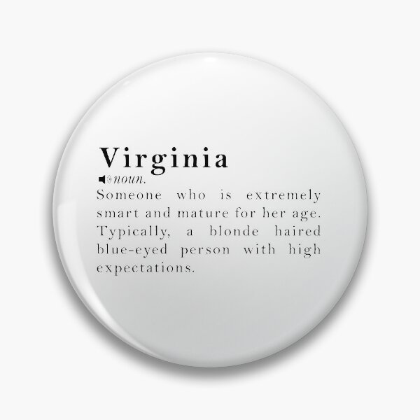 Item preview, Virginia Name Definition Meaning designed and sold by peachyline.