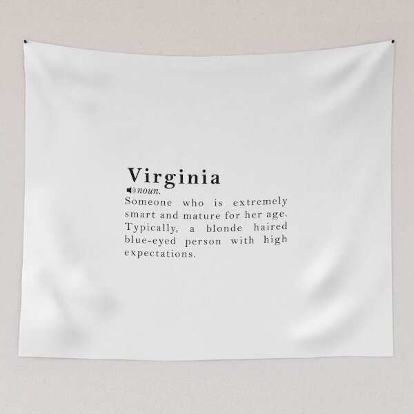 Item preview, Virginia Name Definition Meaning designed and sold by peachyline.