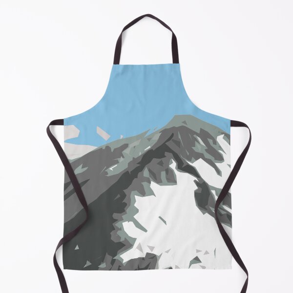 Item preview, Mountains Snow Nature Landscape Alps Idyll Illustration - Hiking designed and sold by MadandMean.