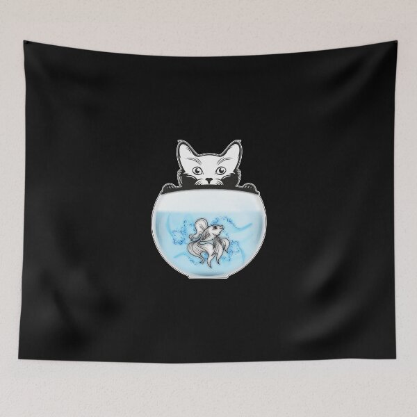 Item preview, Cat fisch catch designed and sold by umfhn.