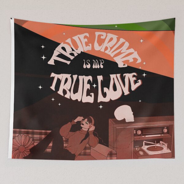 Item preview, True Crime is My True Love 70s inspired print designed and sold by DigitalManos.