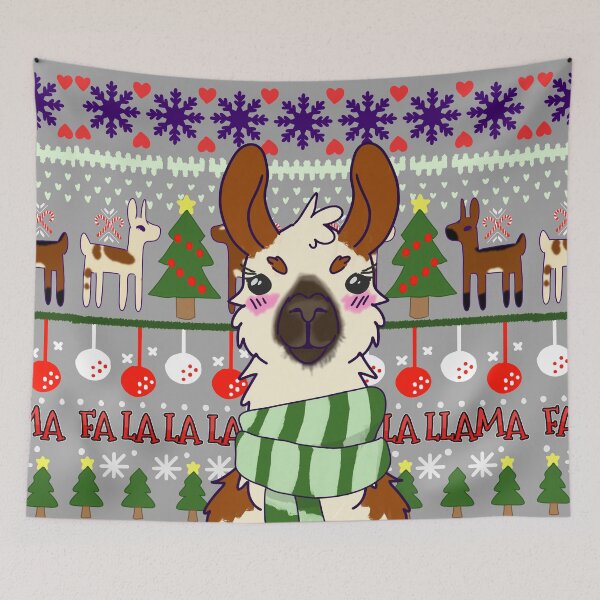 Item preview, Fa La La Llama Sweater designed and sold by Riverdog Stu.