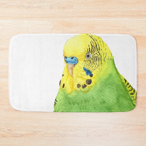 Item preview, budgie bird parrot watercolor designed and sold by L'Atelier Oranjade.