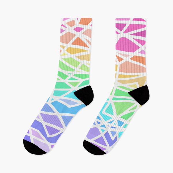 Item preview, Bright Rainbow Colors Geometric designed and sold by Whoopsidoodle.