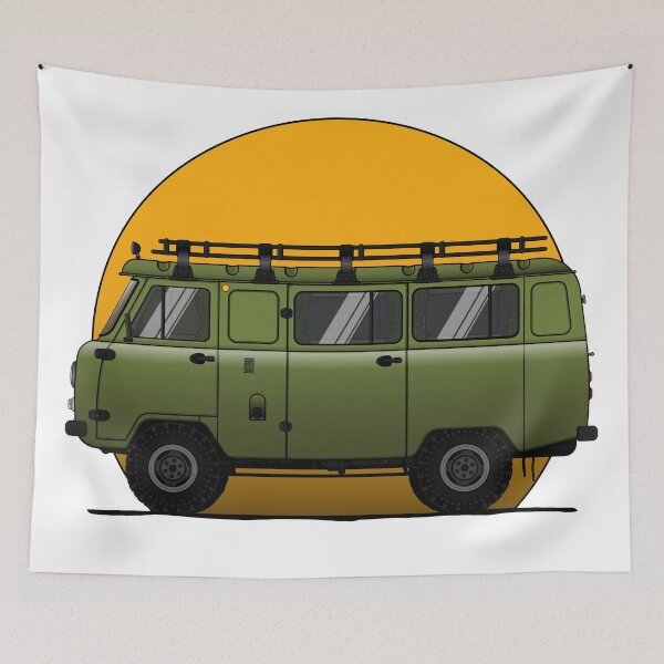Item preview, Uaz, Russian van 4x4 green designed and sold by mapurito.