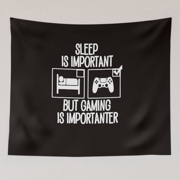 Item preview, Sleep is Important but Gaming is Importanter designed and sold by Timeforplay.
