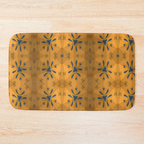 Item preview, Blue Kaleidoscope Yellow Petals designed and sold by TavaB.
