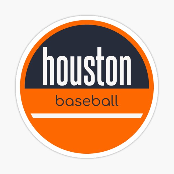 Retro NASA Astros Logo - Orange Version - Astros Baseball - Sticker