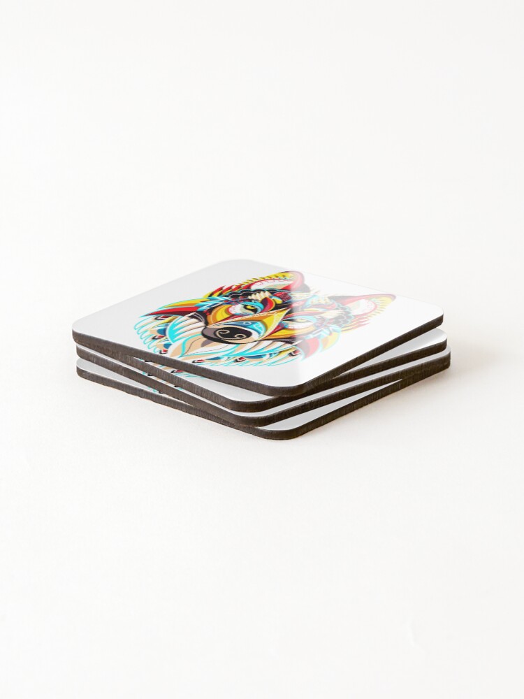 Thumbnail 4 of 5, Coasters (Set of 4), IconPatterns71 designed and sold by IconPatterns.