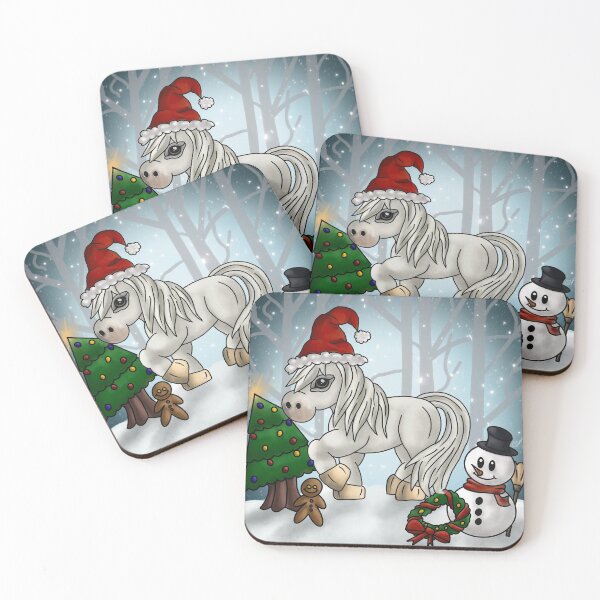 Item preview, White Christmas Pony designed and sold by RogueAnimals.