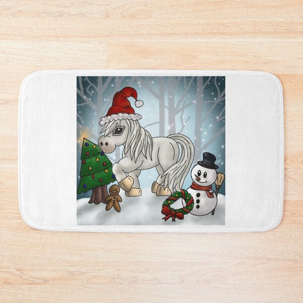 Item preview, White Christmas Pony designed and sold by RogueAnimals.