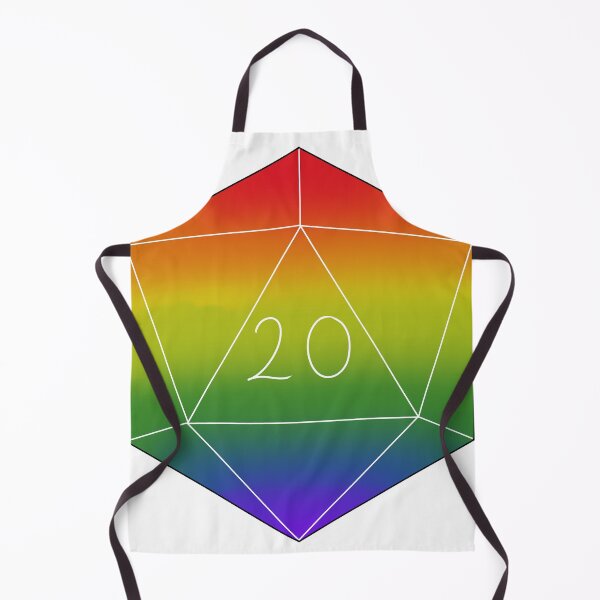 Item preview, LGBT+ Flag D20 designed and sold by GreenDemonTea.