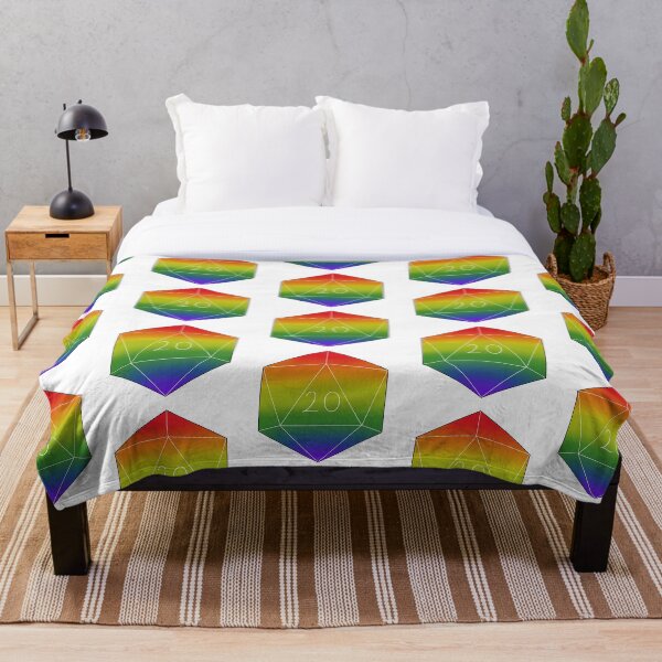 Item preview, Bandera LGBT + D20 designed and sold by GreenDemonTea.