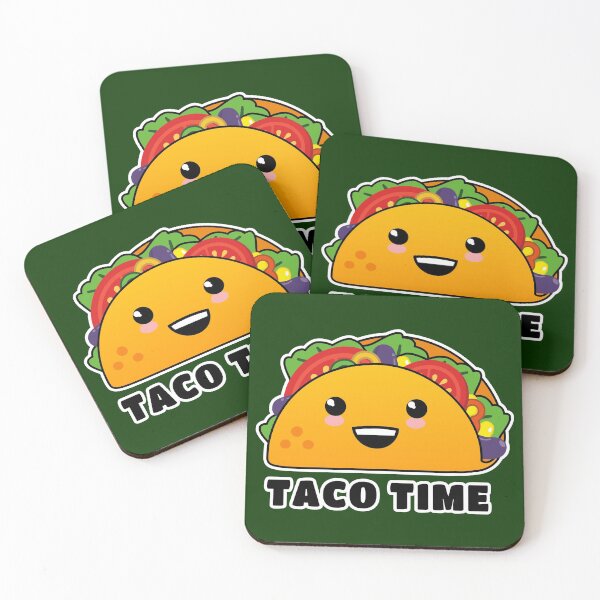 Item preview, Taco Time! Delicioso Taco Kawaii designed and sold by Happy Puppy Print On Demand.