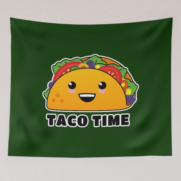 Artikelvorschau, Taco-Zeit! Leckerer Kawaii Taco entworfen und verkauft von Happy Puppy Print On Demand.