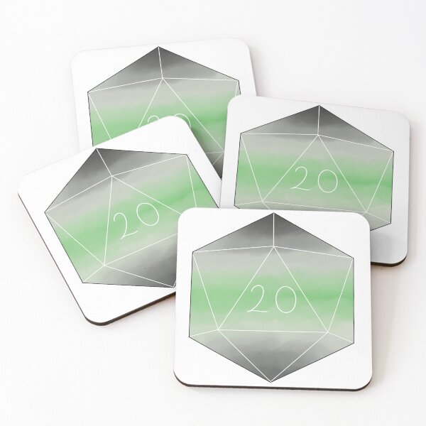Artikelvorschau, Agender Flagge D20 entworfen und verkauft von GreenDemonTea.