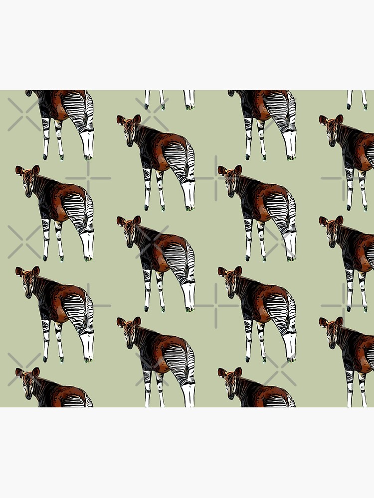 "Okapi" Throw Blanket for Sale by Del0860 Redbubble