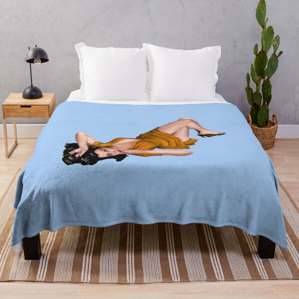 Item preview, Girl Laying Down Yellow Tuscany / Sexy Pinup / Retro Classic Vintage designed and sold by Isdinval.