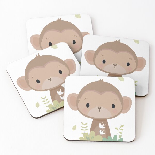 Item preview, adorable monkey cube designed and sold by VBrmDesign.