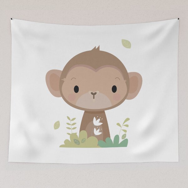 Item preview, adorable monkey cube designed and sold by VBrmDesign.