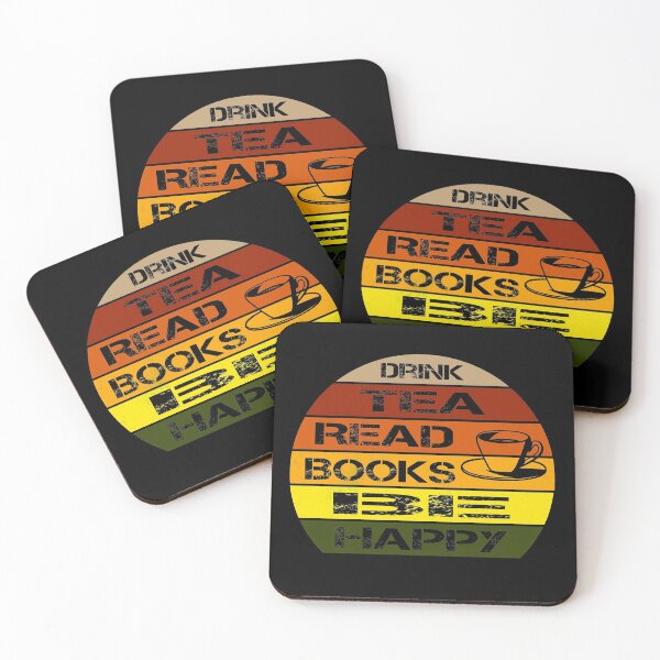 Item preview, Drink Tea Read Books Be Happy funny gifts designed and sold by thiag-o.